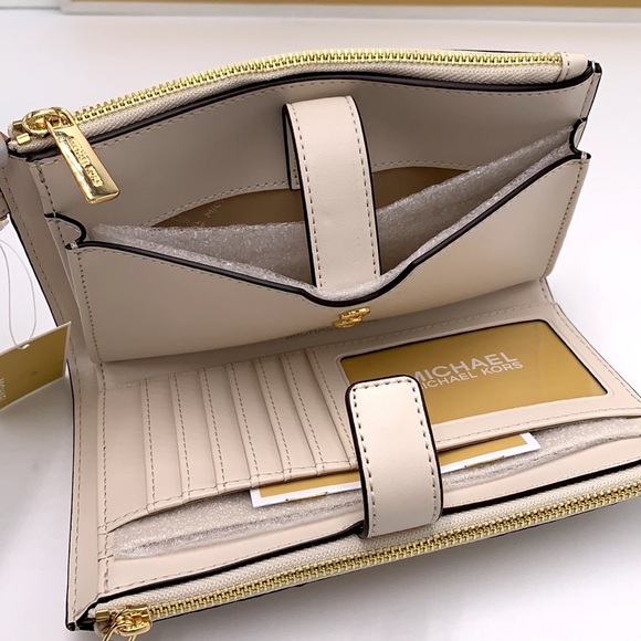 MICHAEL KORS LARGE DOUBLE ZIP WRISTLET
WALLET light cream MULTI COLOR - Picture 7 of 12